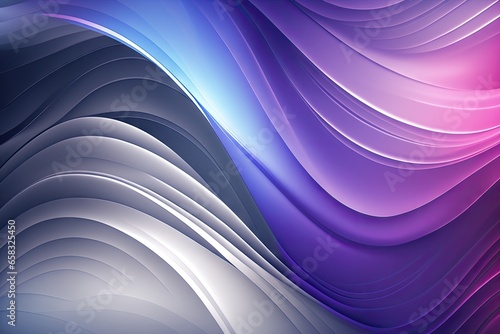 Abstract background with blue and purple wavy lines