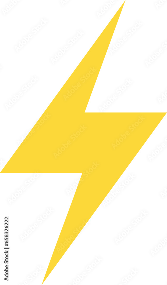 Vector lighting yellow icon. Realistic thunder, symbol of energy, danger and power. Thunderbolt electric emblem. Vector lighting yellow icon. Realistic thunder, symbol of energy, danger and power. Thunderbolt electric emblem.
