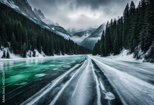 Paisaje nevado

