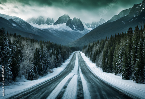 Paisaje nevado
