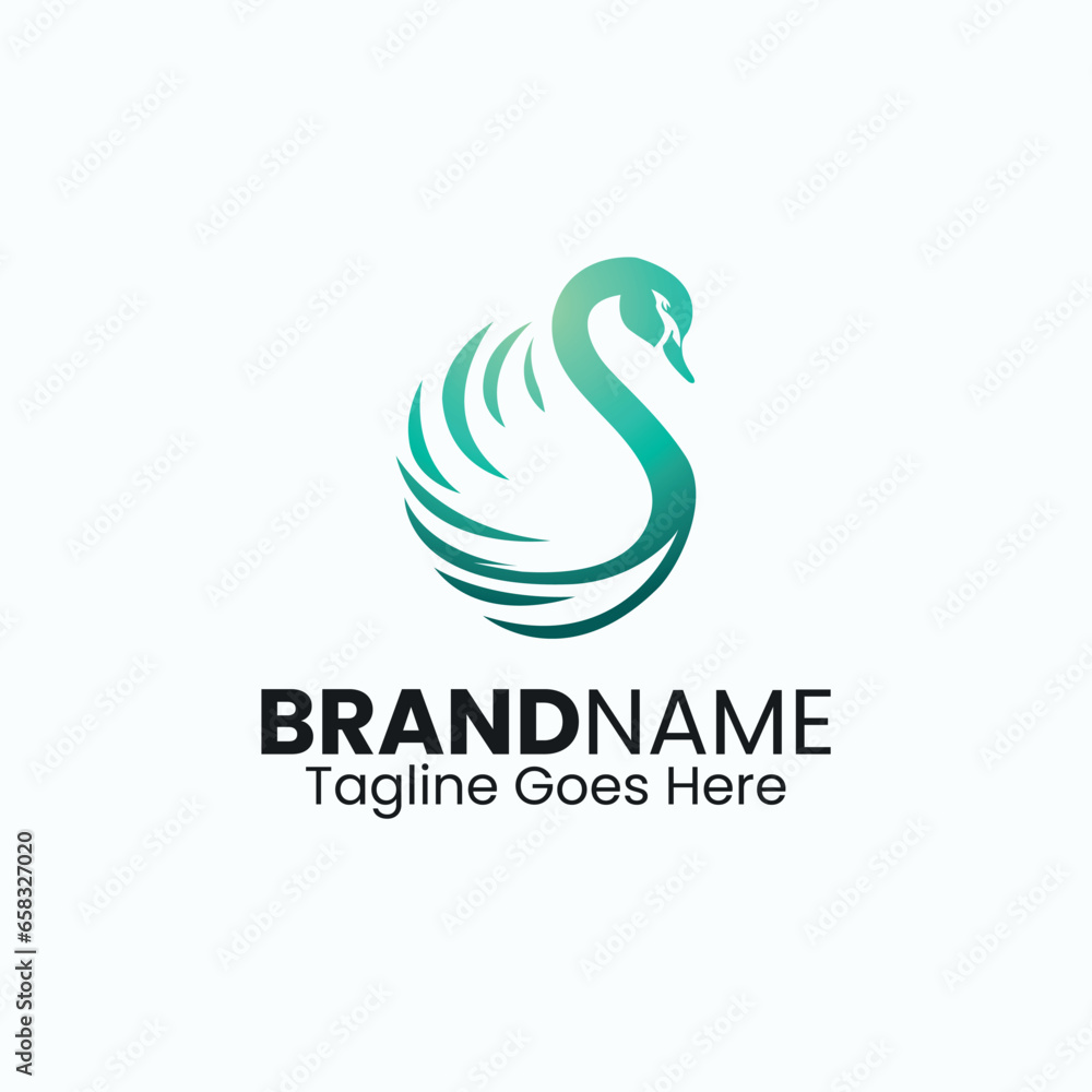 Swan Logo Design Template Swan Logo Design Template