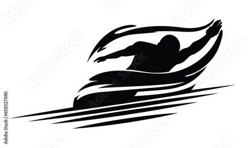 swimmer athlete Stock Vector | Adobe Stock