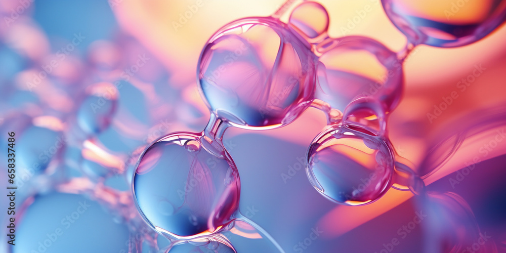 3D Collagen Serum and Hyaluronic Acid Skin Care Solutions, Cosmetic ...
