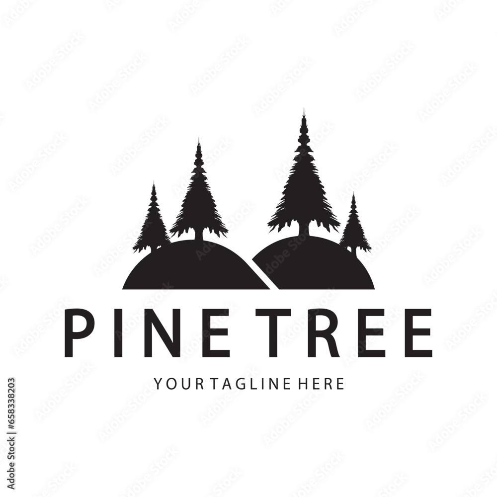 abstract simple pinecone logo pine tree design,for business,badge,emblem,pine plantation,pine wood industry