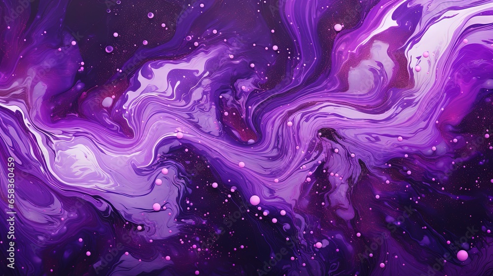 a painting of purple and white swirls on a black background. generative ai a painting of purple and white swirls on a black background. generative ai