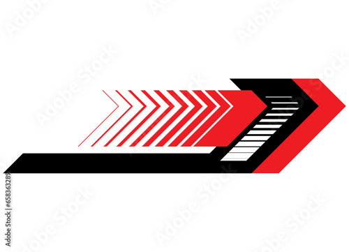 Vector stripe for a sports car, motorcycle, boat, toy, clothing, interior design. Modern vector pattern. Striped background.