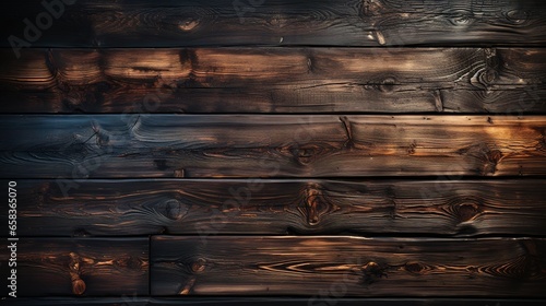 Realistic wood texture. Dark wood.