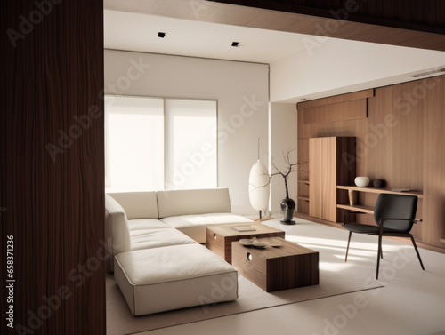 interior of an upscale modern room