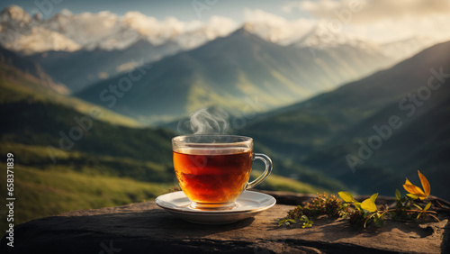 Serene Morning Bliss - Mountain Tea Time
