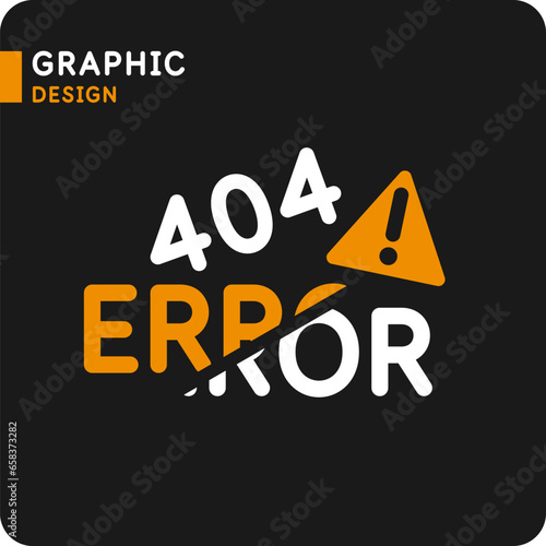 The image represents a 404 error. Vector illustration. The error page icon on the site. An image for the Internet.