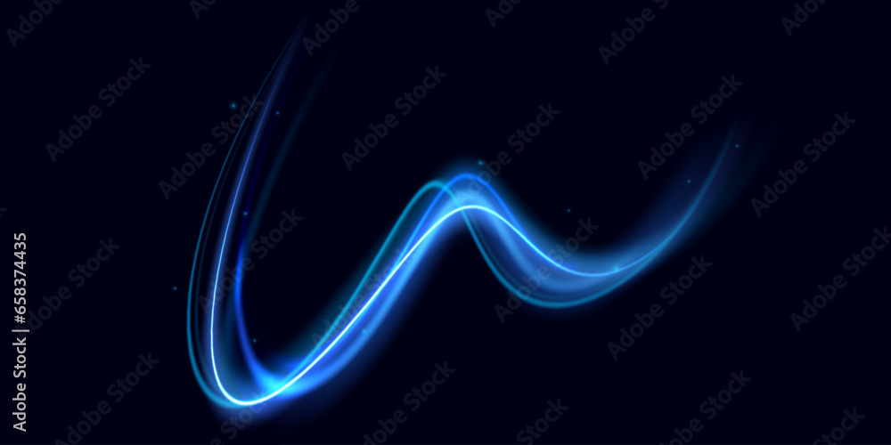 Luminous blue lines png of speed. Light glowing effect png. Abstract motion lines Luminous blue lines png of speed. Light glowing effect png. Abstract motion lines