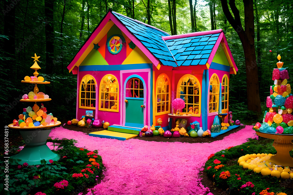 a house made of candy