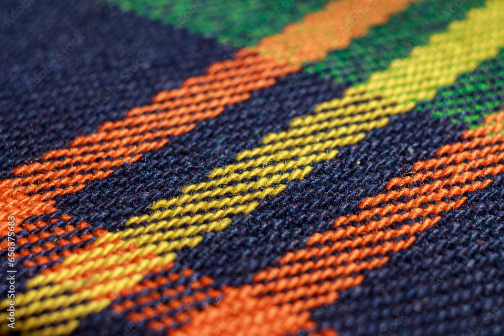 Fototapeta premium Textile texture wool fiber, fabric, macro shot, close-up background