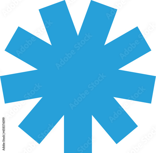 Fat Asterisk Star Shape