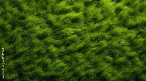 Green grass texture top view.