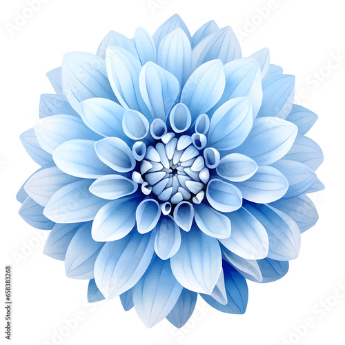 abstract blue flower