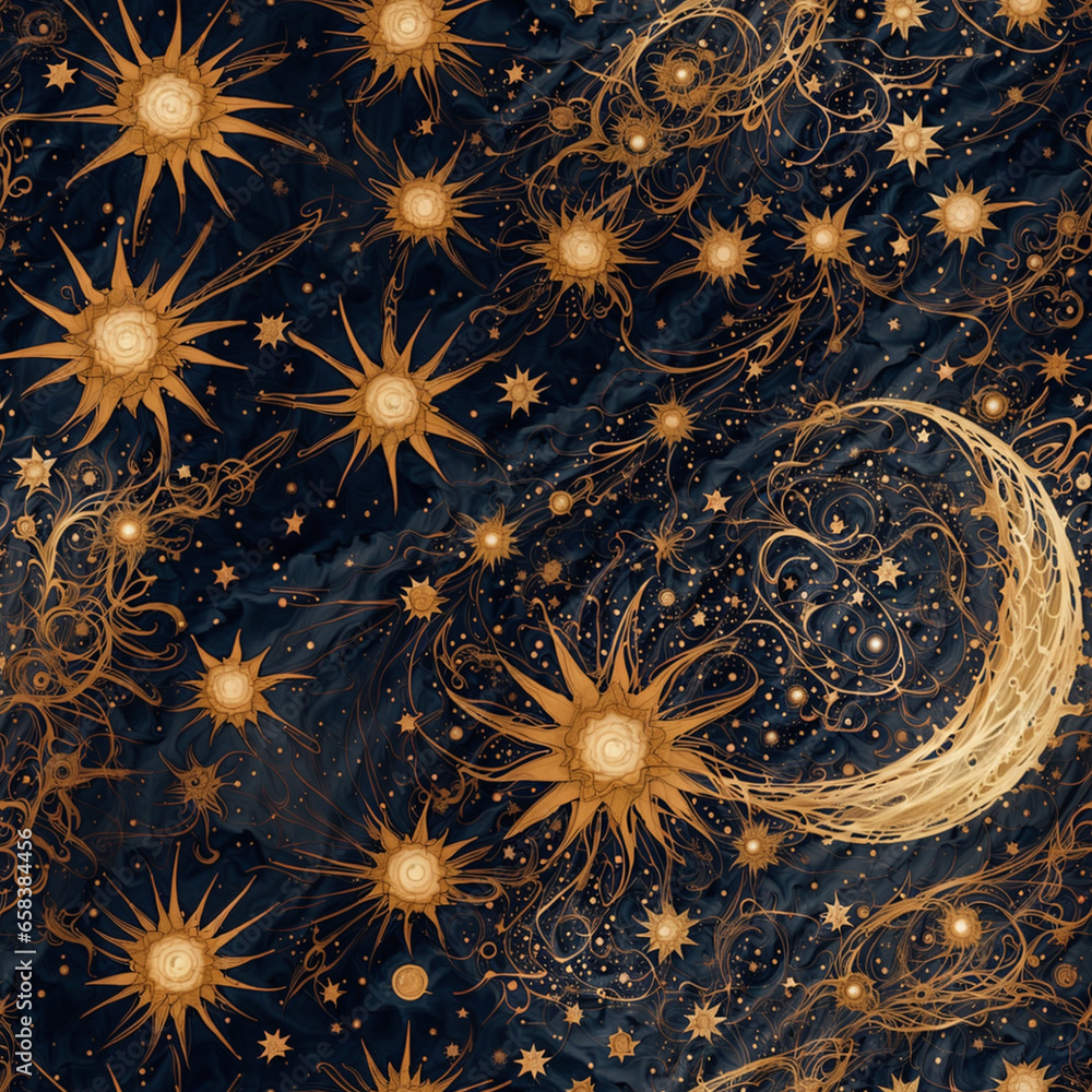 Abstract Starry Night Art Seamless Pattern Colorful Digital Background Artwork Design - ai generated Abstract Starry Night Art Seamless Pattern Colorful Digital Background Artwork Design - ai generated