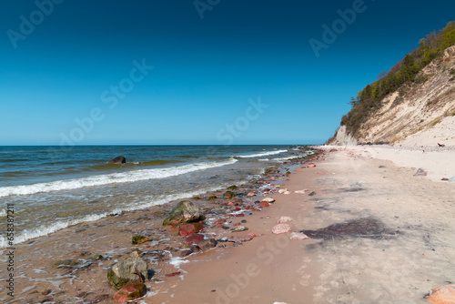 Cliff coast of the Baltic Sea photo