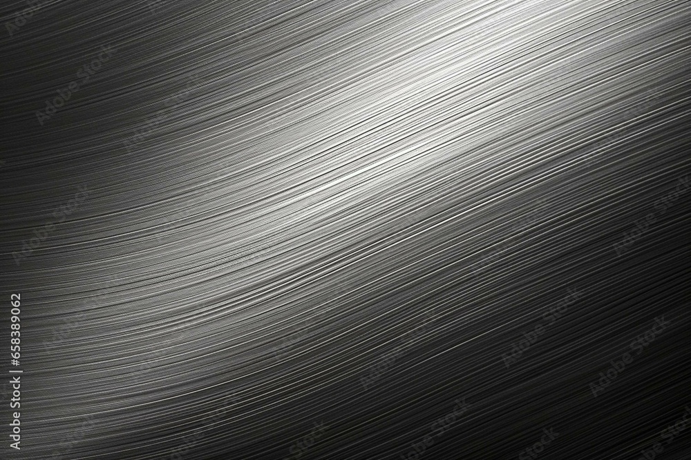A modern metallic background with a brushed texture. Generative AI