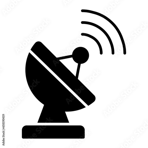 Satellite Dish Glyph Icon