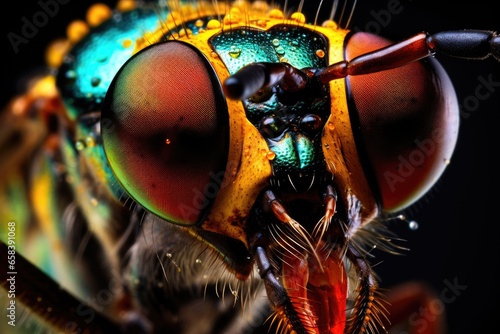 Macrozoom of insect eyes and their amazing details 