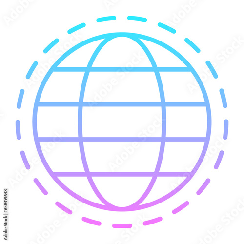 Terraforming Planet Gradient Icon