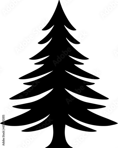 Vector illustration of a Christmas tree concept.