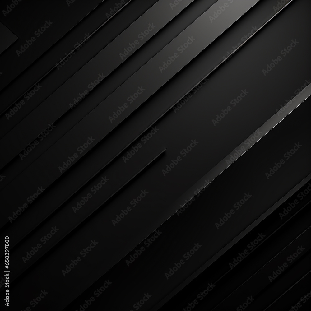 Obraz premium Black minimal abstract shape background.