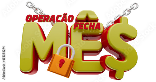 Selo 3D supermercado