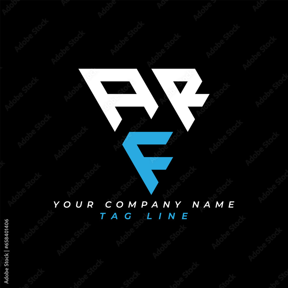 Fototapeta premium ARF letter logo creative design with vector graphic Pro Vector