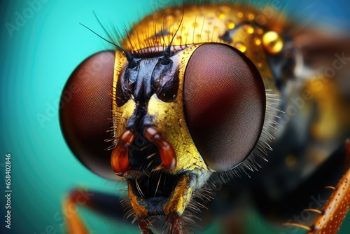 Macrozoom of insect eyes and their amazing details  photo