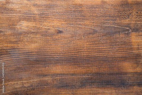 brown wooden plank desk table background texture top view. High quality photo