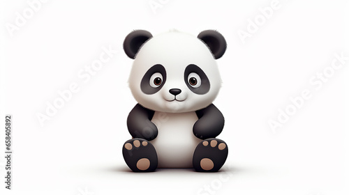 Cheerful Panda Character