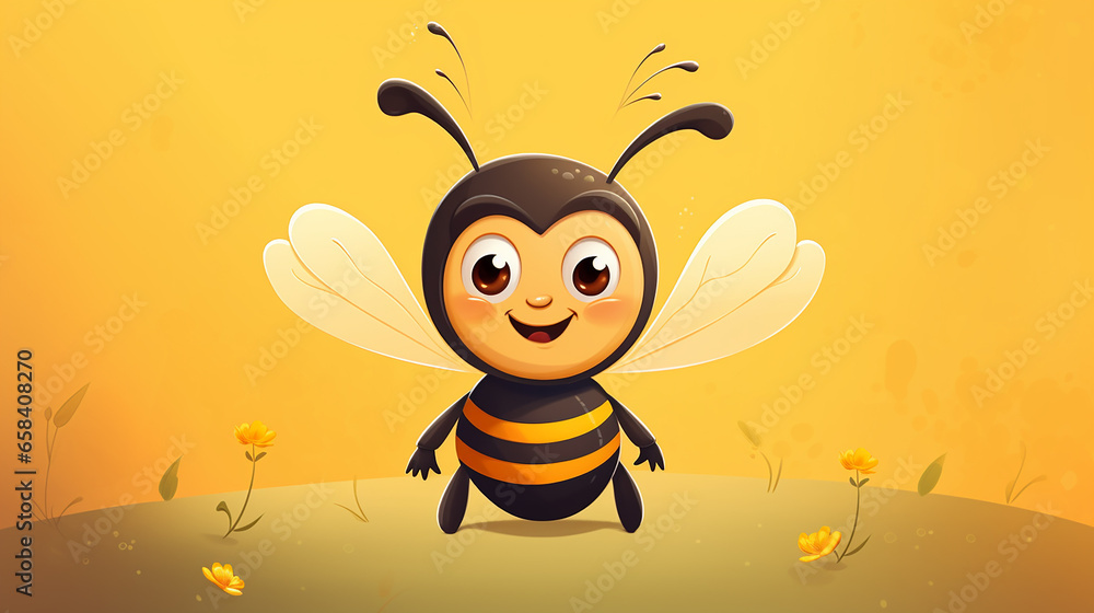 Obraz premium Tiny Bee Vector