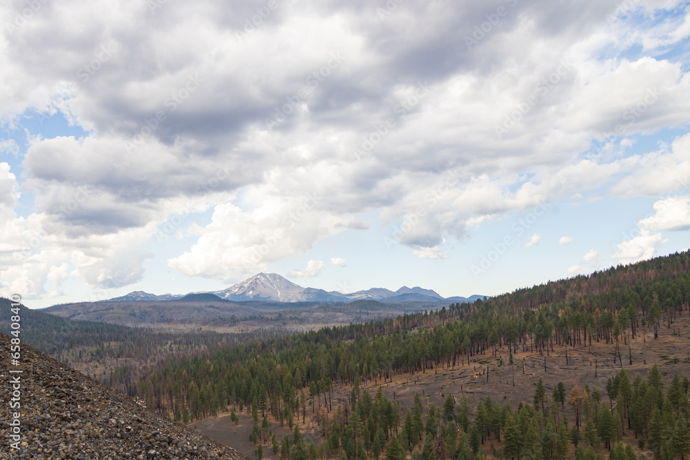 View from Cinder Cone Volcano, Lassen Volcanic National Park, California