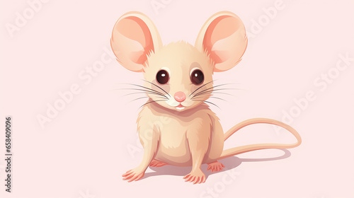 Cute Baby Mouse Illustration