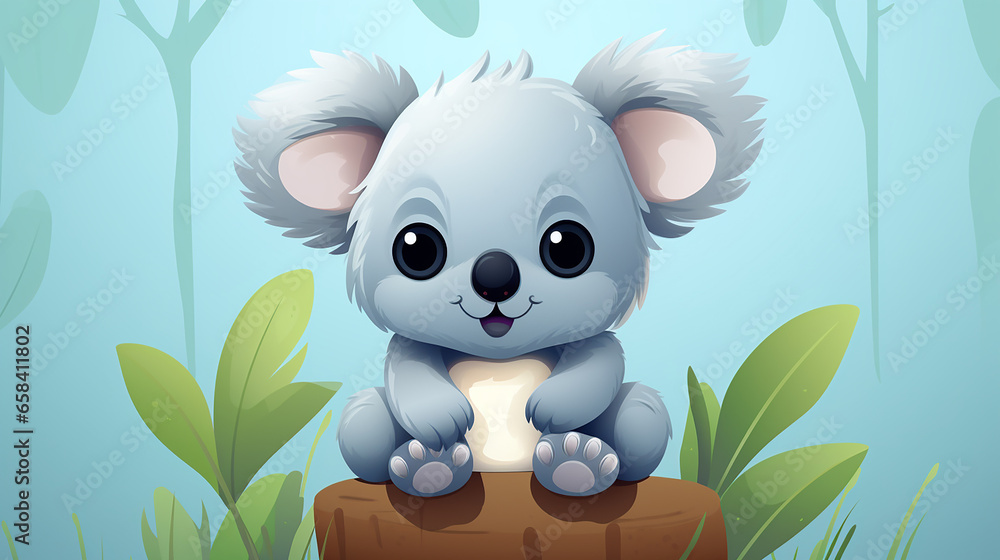 Cartoonish Koala Illustration Cartoonish Koala Illustration