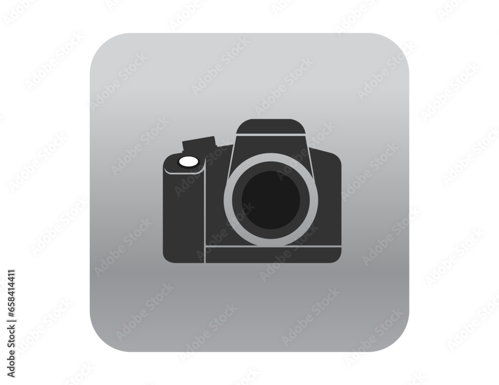 Camera icon vector button svg