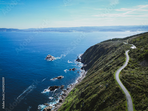 Vista playa en drone
