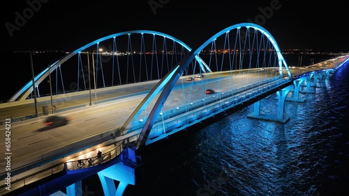 Fényképezés Gulf Breeze Bridge Pensacola Florida October 1 Night Shots 2023