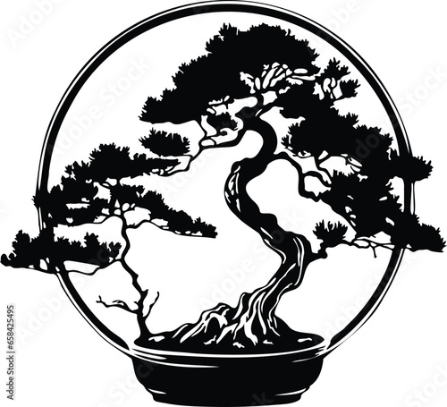 Japanese Bonsai Tree Circle Planter

