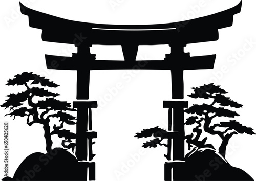 Japanese Torii Gate Shinto Shrine
