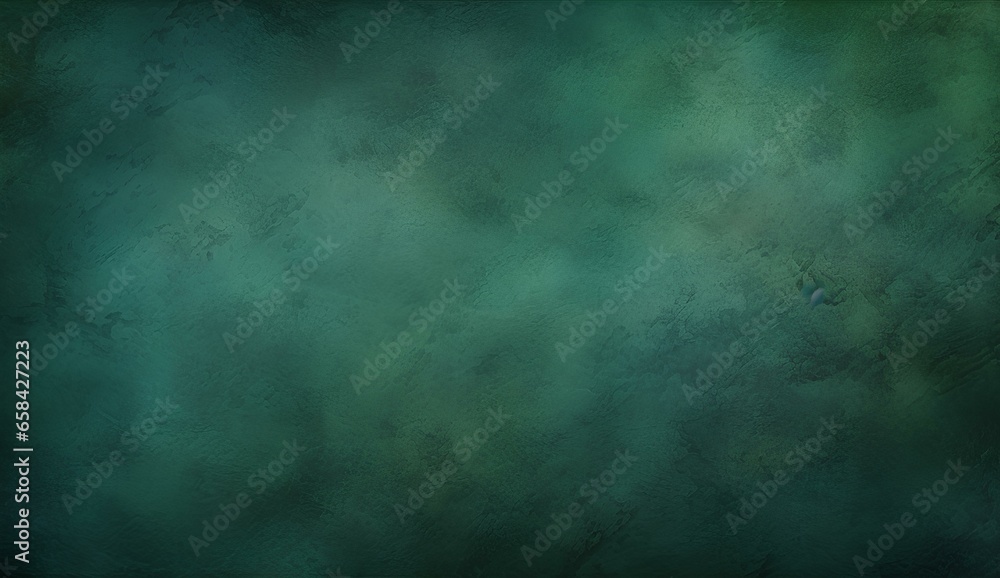 Green emerald grunge dark abstract background, in the style of textured canvas, textured surface, empty copy space for text, wall structure. generative AI