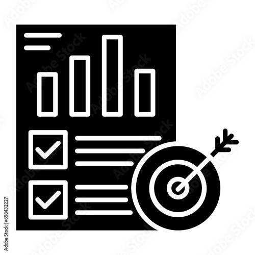 Data Target Glyph Icon photo