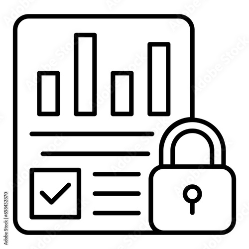 Data Protection Outline Icon photo