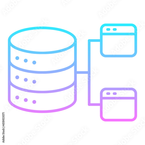 Unstructured Data Gradient Icon photo