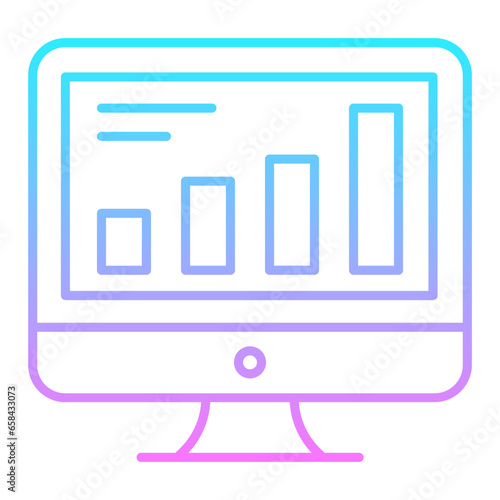 Data Analytics Gradient Icon photo