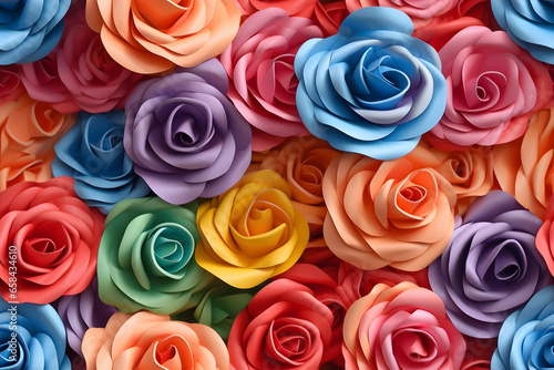 colorful roses background