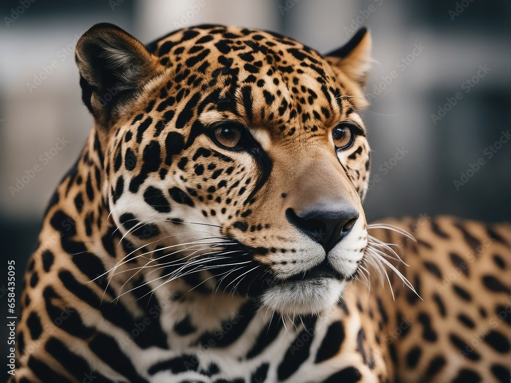 Obraz premium close up portrait of a leopard