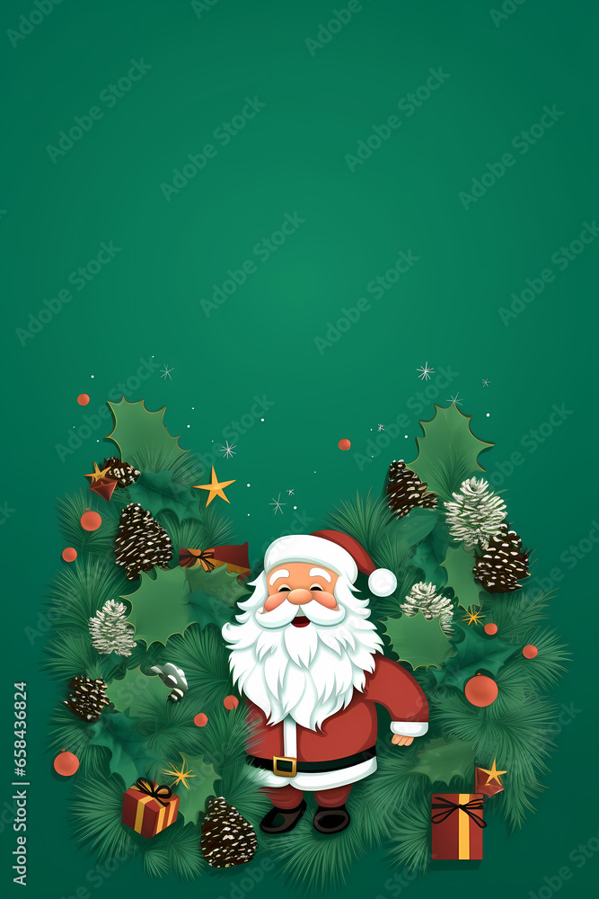 Christmas is here! Christmas card template for your designs